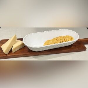 Vintage Milk Glass Serving  Tray or Candy Dish